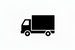 icon für shipping black white just truck